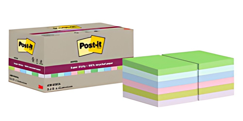 Post-it Bloc-note super sticky Recycling notes, assorti