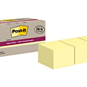 Post-it Bloc-notes super sticky Recycling Notes, jaune