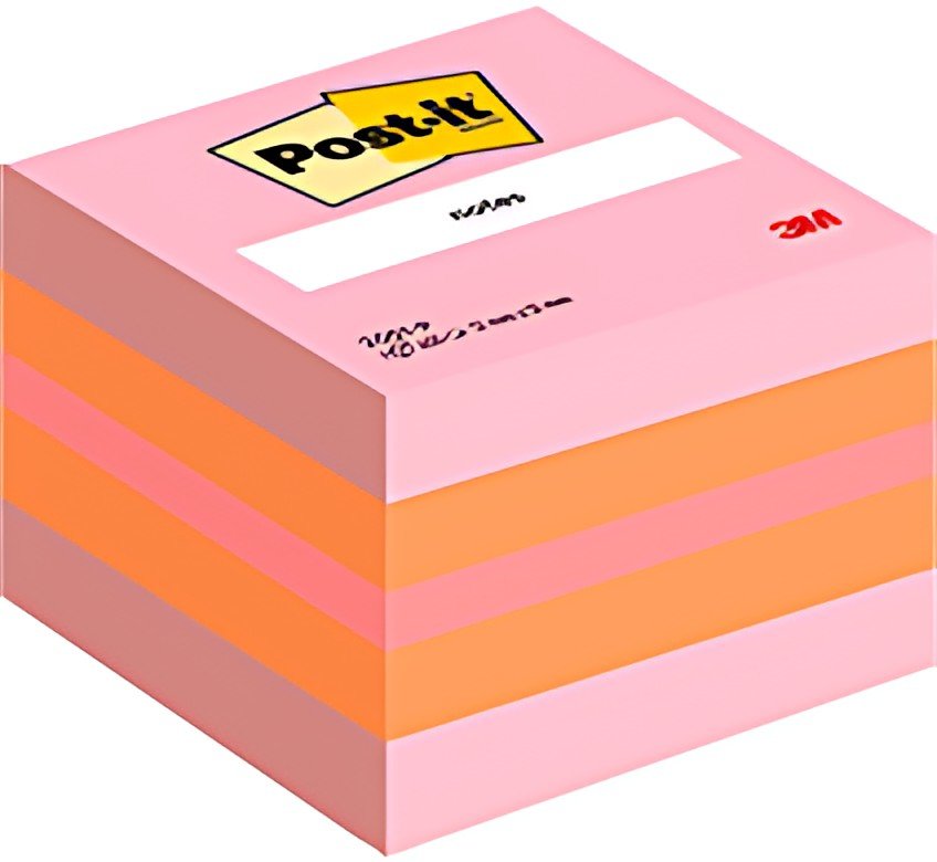 Post-it Bloc-note cube notes mini, 51 x 51 mm, multicolore