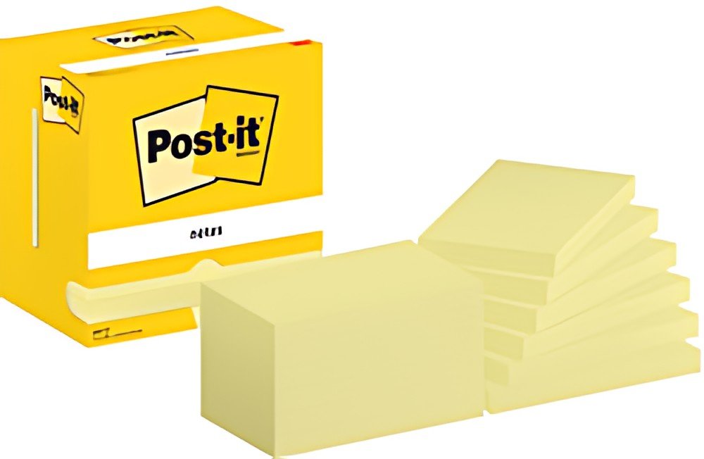 Post-it Bloc-note adhésif, 127 x 76 mm, jaune