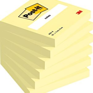 Post-it Bloc-note adhésif, 76 x 76 mm, sous film, jaune