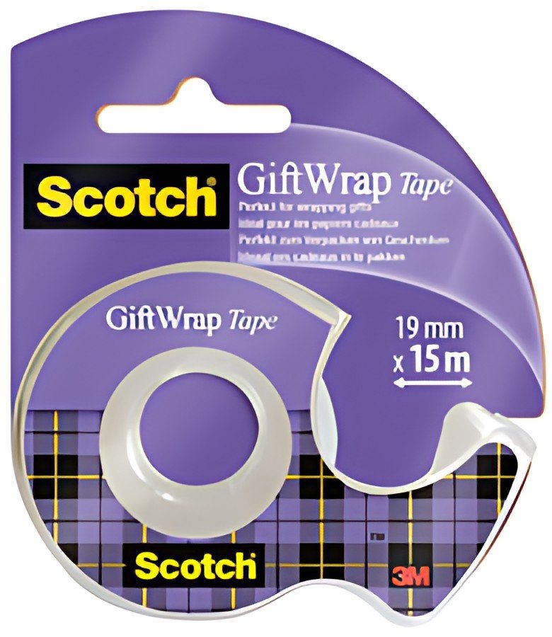 Scotch Ruban adhésif pour cadeau "GiftWrap Tape", dévidoir