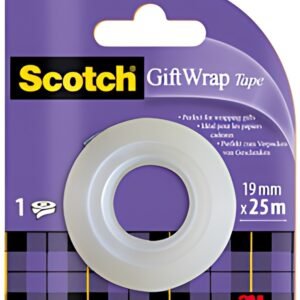 Scotch Ruban adhésif pour cadeau "GiftWrap Tape", 19mm x 25m