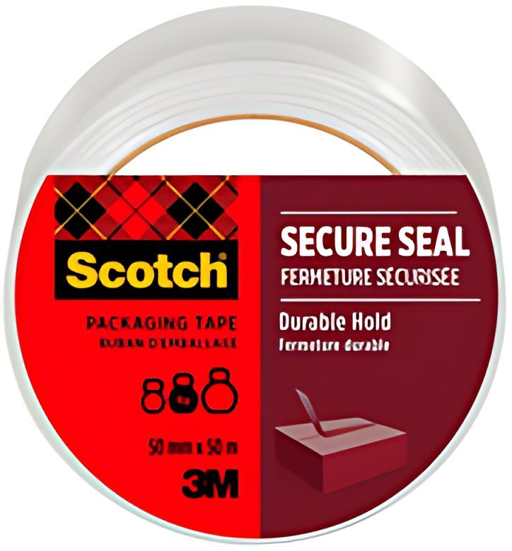 3M Scotch Ruban adhésif d'emballage SECURE SEAL, 50 mm x 50m