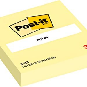 Post-it Bloc-note adhésif XL, 101 x 101 mm, jaune