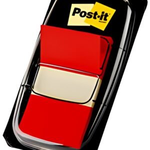 Post-it Marque-page adhésif Index, 25,4 x 43,2 mm, rouge