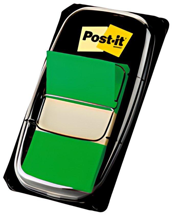 Post-it Marque-page adhésif Index, 25,4 x 43,2 mm, vert