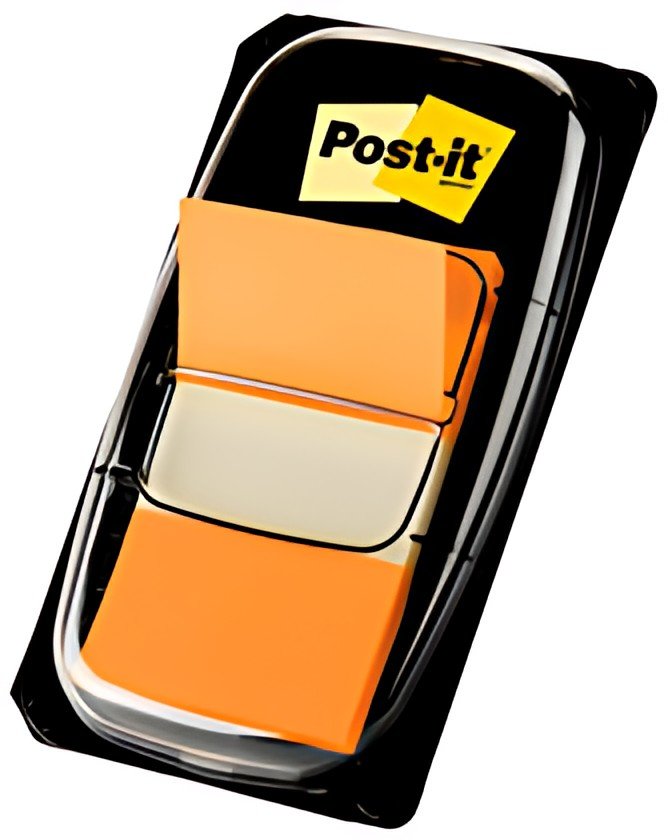 Post-it Marque-page adhésif Index, 25,4 x 43,2 mm, orange