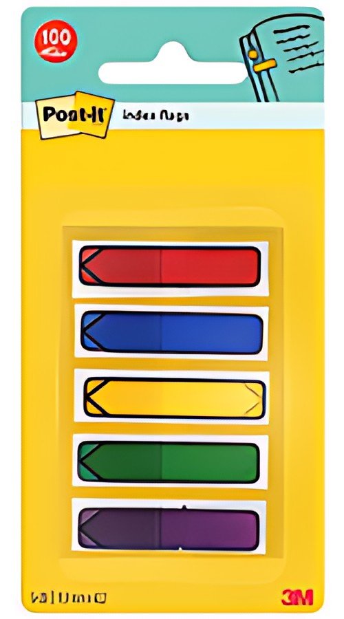 Post-it Marque-page Index Flèche, 11,9 x 43,2 mm, 5 couleurs
