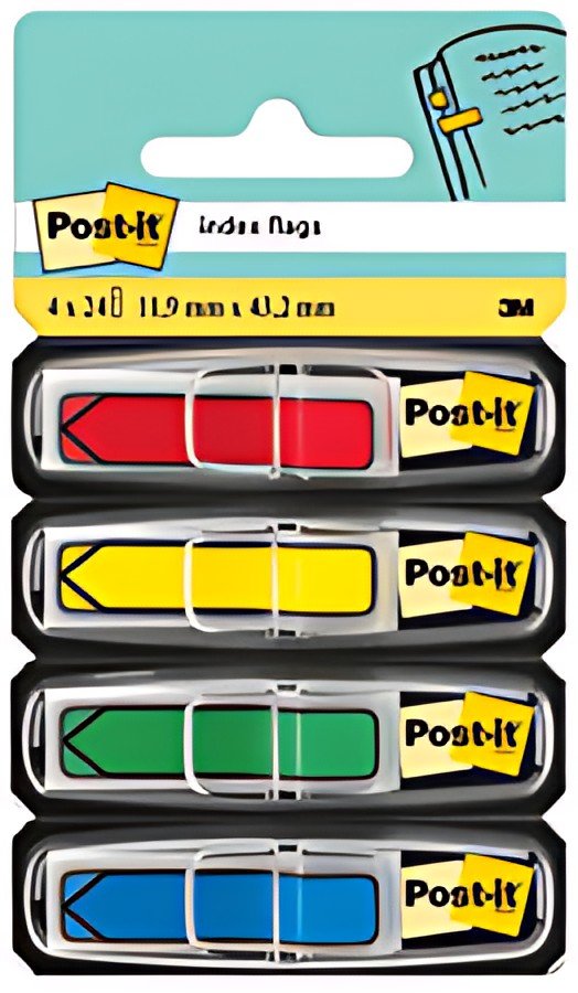 Post-it Marque-page Index Flèche, 11,9 x 43,2 mm, 4 couleurs