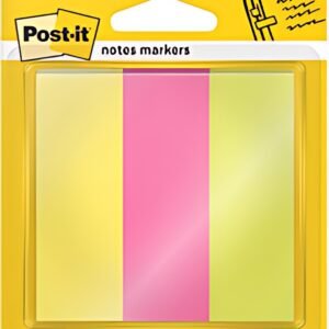 Post-it Marque-page Page Marker, papier, large, fluo