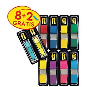 Post-it Marque-page Index mini, 11,9 x 43,2 mm, 8+2 gratuits