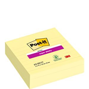 Post-it Bloc-note super sticky notes, 101 x 101 mm, jaune