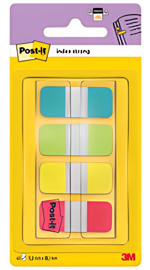Post-it Marque-page Index Strong Mini, 16 x 38mm, 4 couleurs