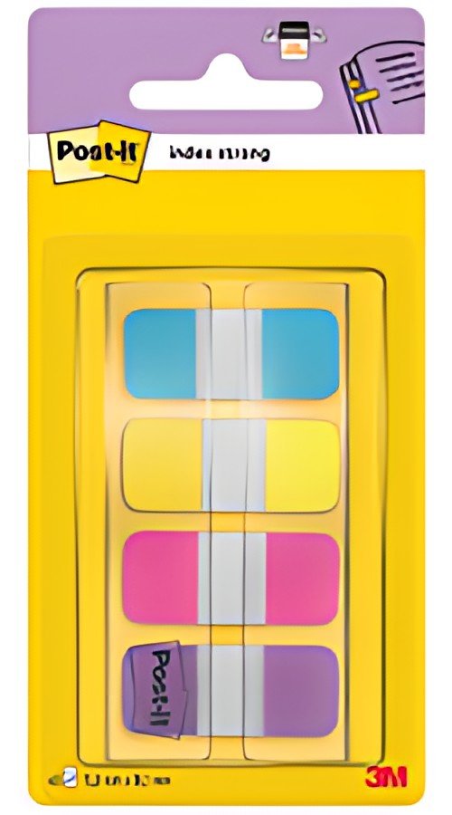 Post-it Marque-page Index Strong Mini, 16 x 38mm, 4 couleurs
