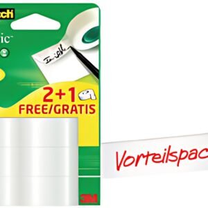 3M Scotch Ruban adhésif Magic 810, pack promo, invisible