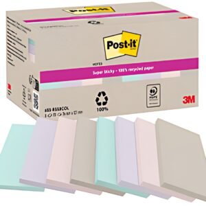Post-it Bloc-notes super sticky Recycling Notes, pastel