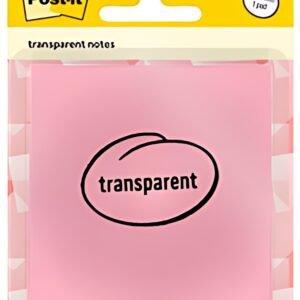 Post-it Bloc-notes transparent notes, bleu pastel
