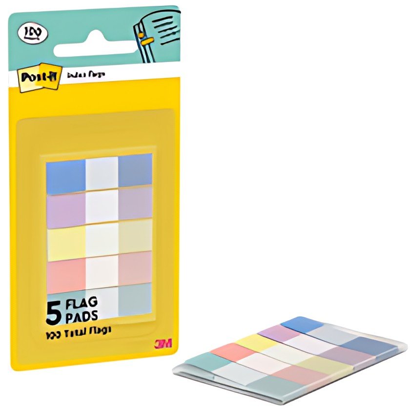 Post-it Marque-page étroit, 11,9 x 43,2 mm, pastel