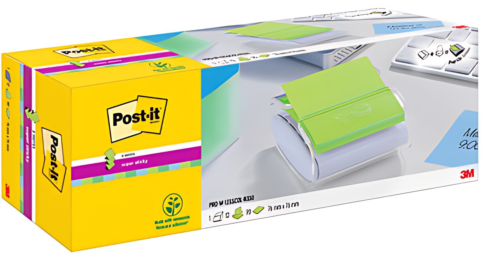 Post-it Distributeur Z-Notes PRO, garni, blanc