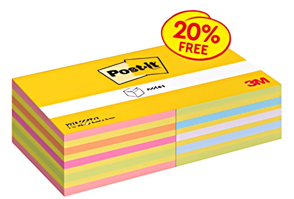 Post-it Bloc-notes adhésif, 76 x 76 mm, promotion