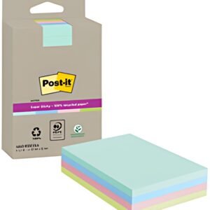 Post-it Bloc-notes super sticky Recycling notes, ligné