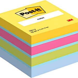 Post-it Bloc-note cube notes mini, 51x51 mm, couleurs ultra