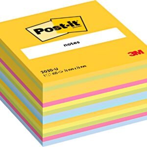 Post-it Bloc-note cube notes, 76 x 76 mm, couleurs ultra