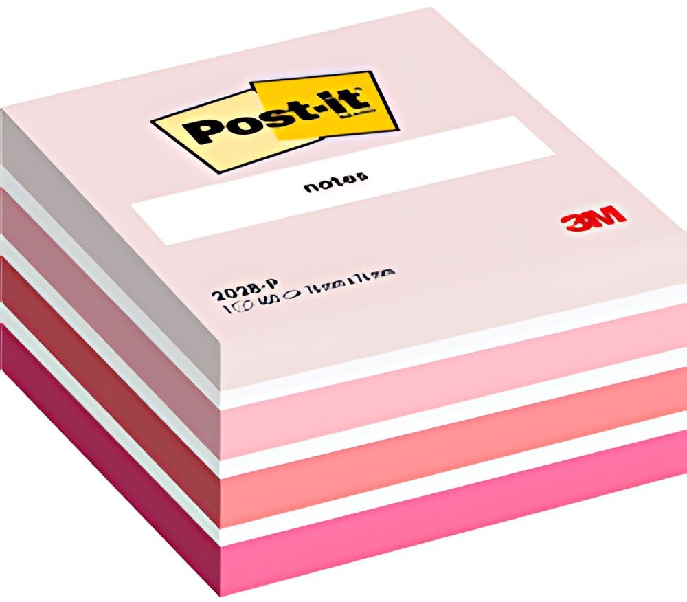 Post-it Bloc-note cube notes, 76 x 76 mm, pink