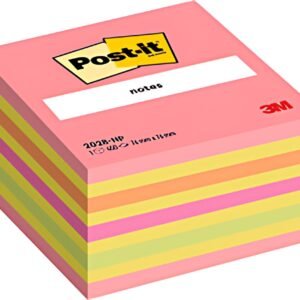 Post-it Bloc-note cube notes, 76 x 76 mm, multicolore