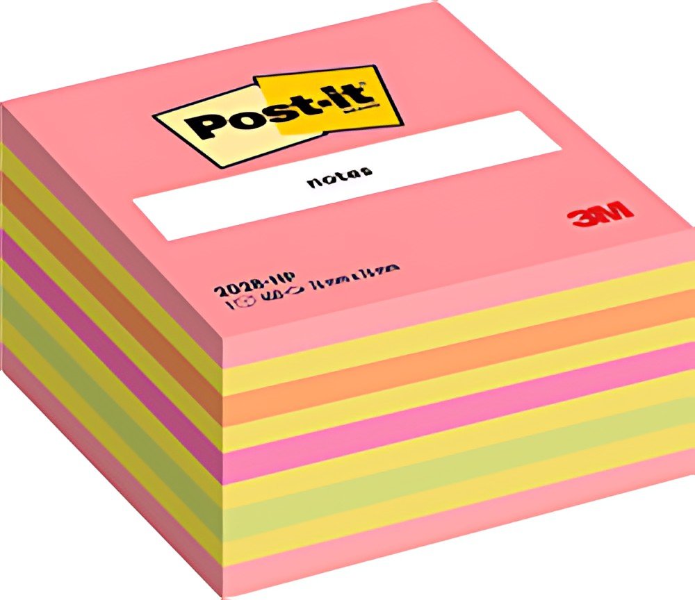 Post-it Bloc-note cube notes, 76 x 76 mm, multicolore