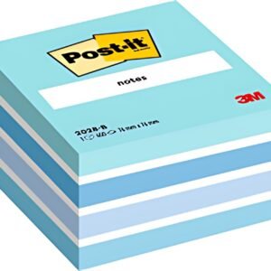 Post-it Bloc-note cube notes, 76 x 76 mm, bleu