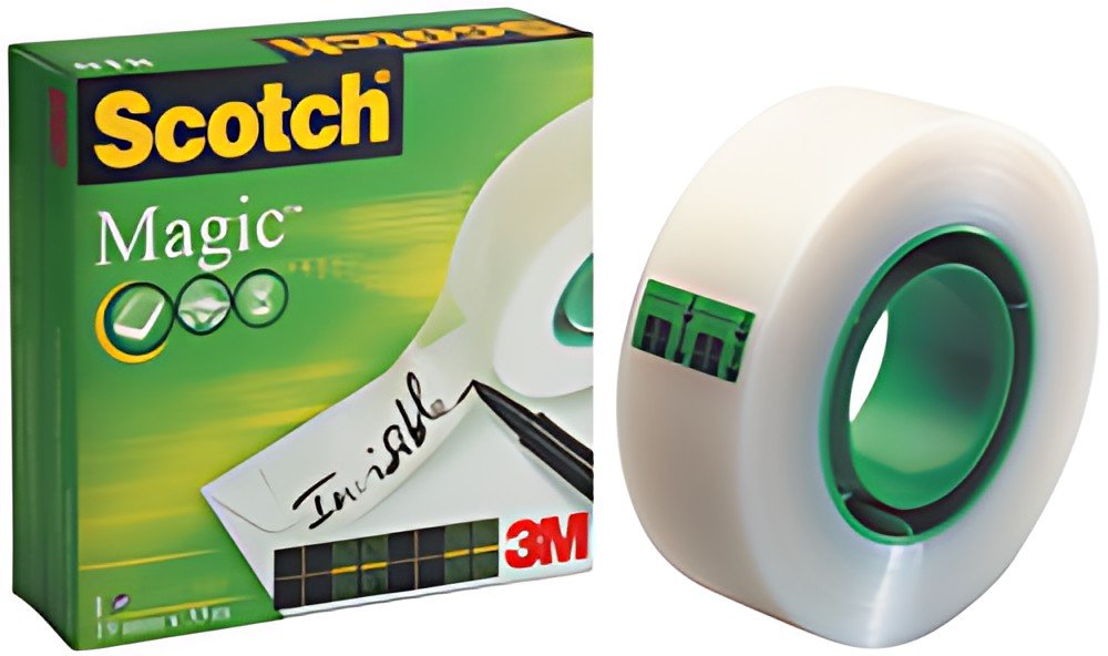 3M Scotch Ruban adhésif Magic 810, 12 mm x 33 m, invisible