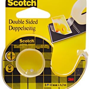 Scotch Ruban adhésif double face 665, 12 mm x 6,3 m