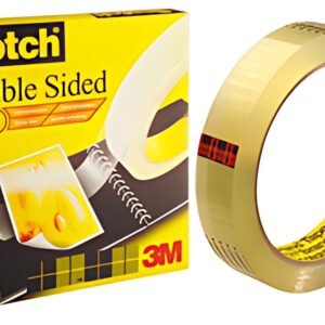 3M Scotch Ruban adhésif double face 665, 12 mm x 22,8 m