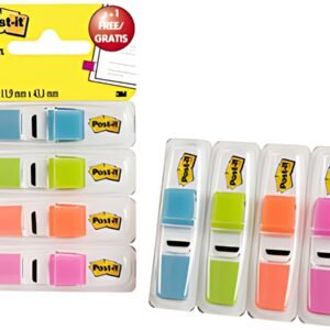 Post-it Marque-pages Index, 11,9x43,2 mm, distributeur de 4