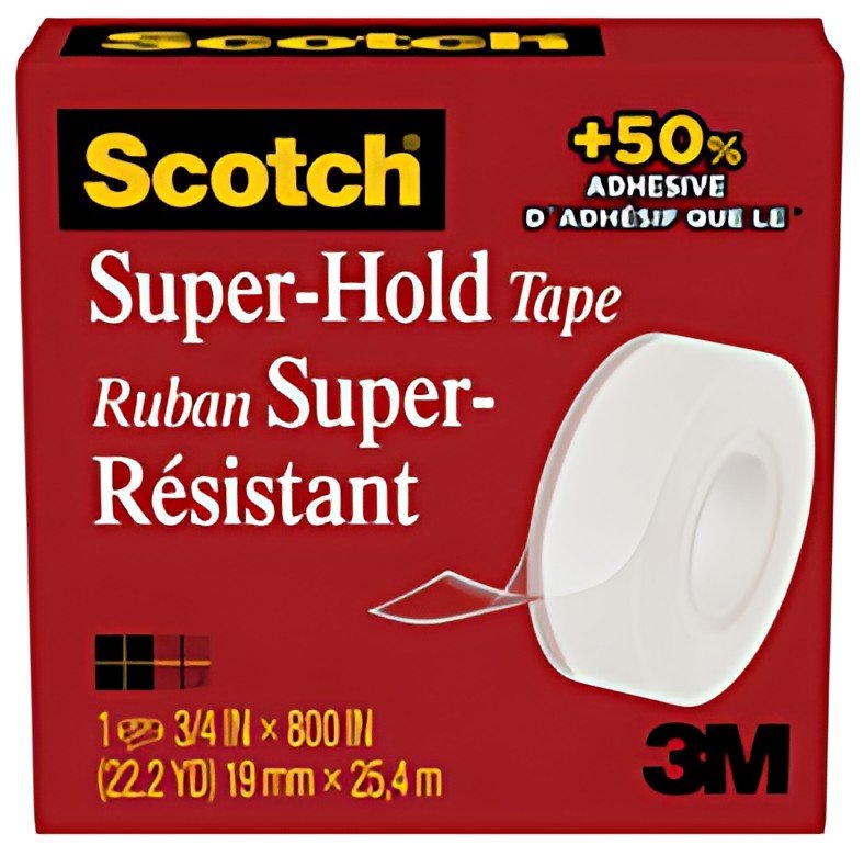 Scotch Ruban adhésif Super-Hold 700K, 19 mm x 25,4 m, carton