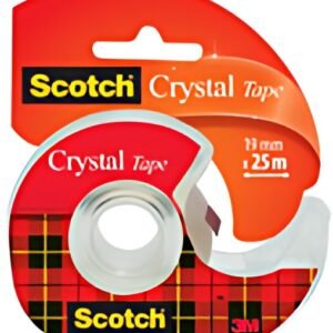 Scotch Ruban adhésif Crystal Clear 600, avec dévidoir