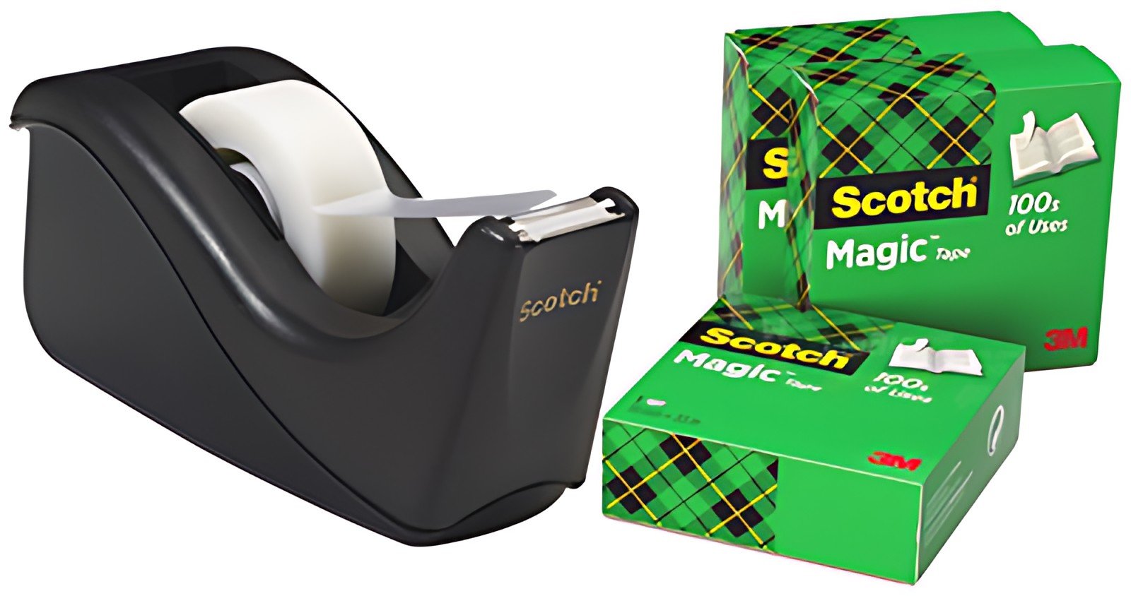3M Scotch Dévidoir de table C60, garni, promotion, noir