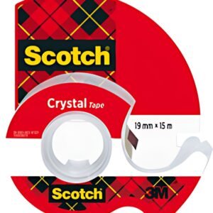 Scotch Ruban adhésif Crystal, transparent, avec dévidoir