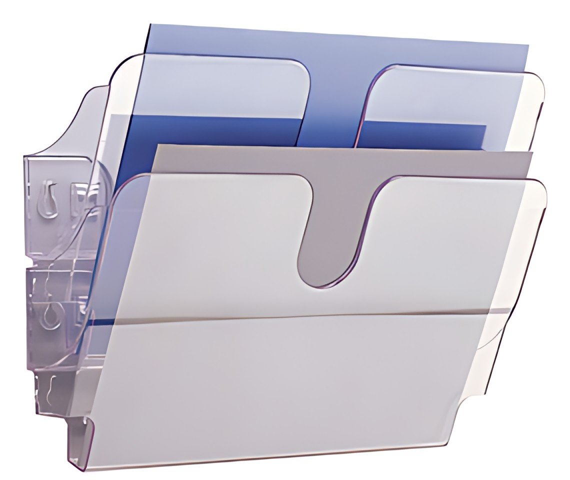 DURABLE Set de porte-brochures mural "FLEXIPLUS 2", A4