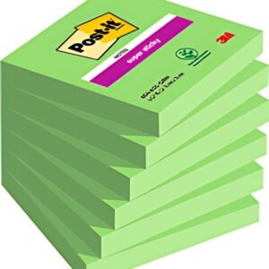 Post-it Bloc-note super sticky notes, 76 x 76 mm, vert