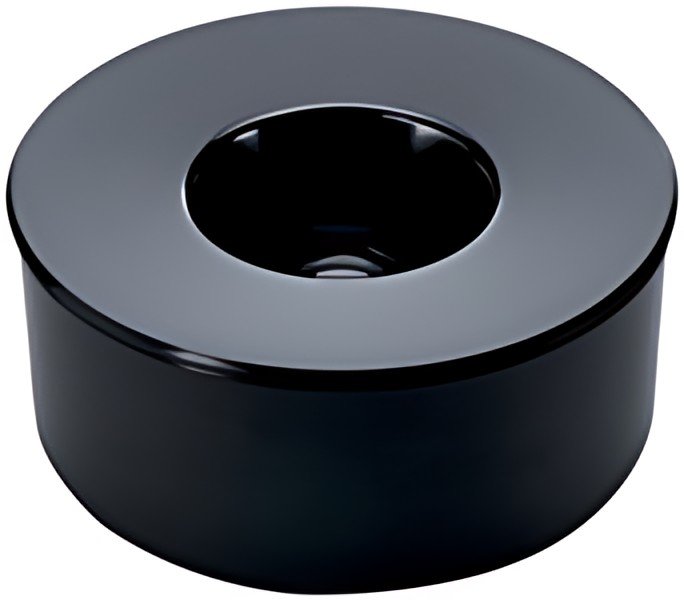 DURABLE Cendrier KULAN, rond avec couvercle, noir