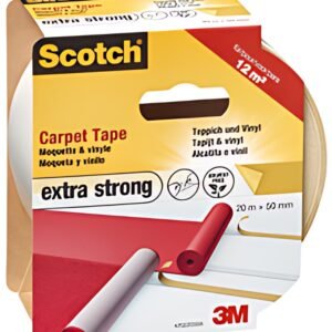 Scotch Ruban adhésif extra fort pour tapis, 50 mm x 7 m