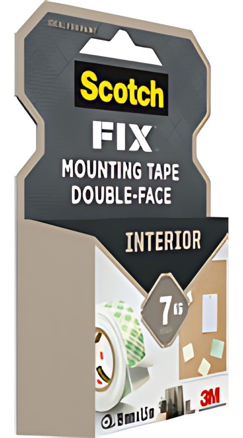 3M Scotch Ruban adhésif de montage double face, 19 mm x 5m