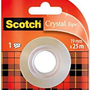 Scotch Ruban adhésif Crystal, transparent, 19 mm x 25 mm
