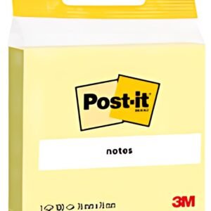 Post-it Bloc-note adhésif, 76 x 76 mm, jaune, blister