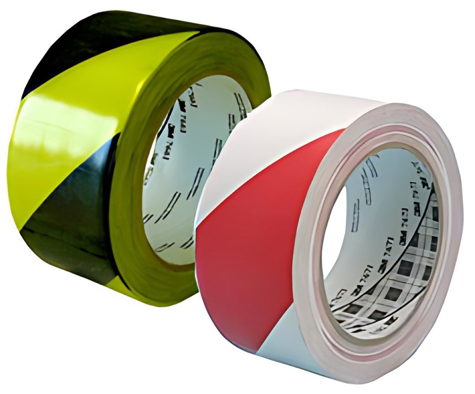 3M Ruban adhésif PVC souple 767i, rouge / blanc