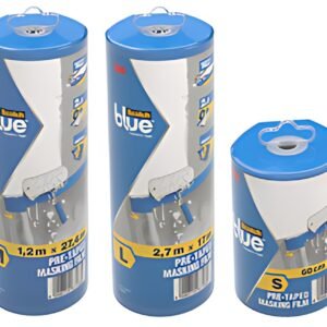 3M ScotchBlue Film de protection avec ruban pour peinture, S