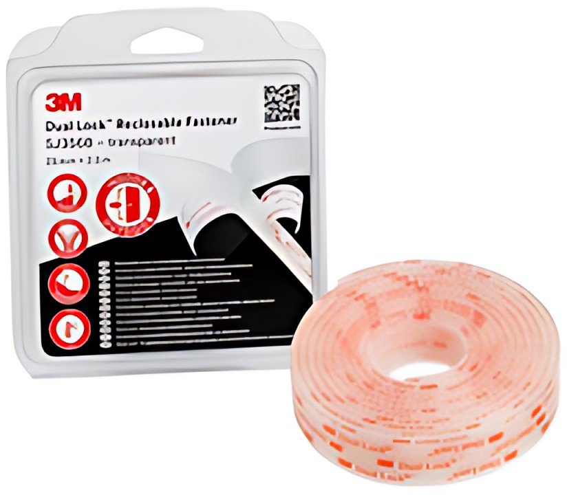 3M Dual Lock Fermeture à pression SJ356B, 25 mm x 2,5 m